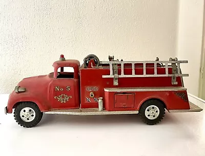Vintage 1957 Tonka No.5 Suburban Pumper Fire Truck Metal Toy Firefighter • $179.99