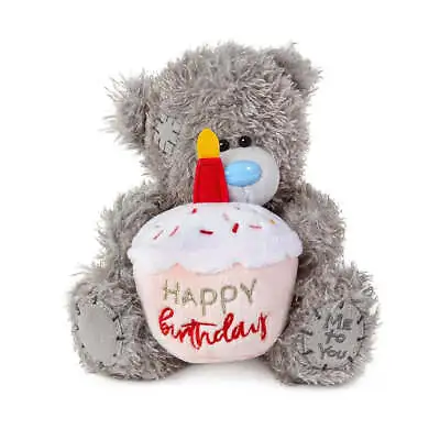 Me To You - Tatty Teddy Happy Birthday Bear Holding Cupcake 15cm • £10.99