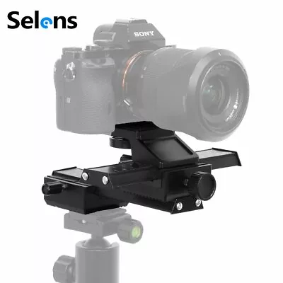 Selens 4-Way Macro Focus Focusing Rail Slider Nikon Sony Camera Tripod Bracket • £23.99