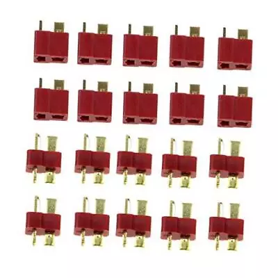  10 Pairs T Plug Connectors Deans Style Male Female Connectors Compatible With  • $15.60