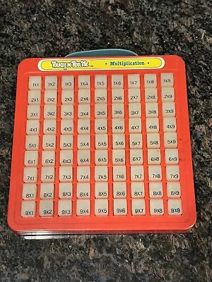 Vintage Touch N Tell Me Multiplication 1981 Kids Child Math Teaching Tool • $26.90