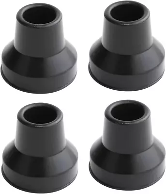 4 Pack Rubber Quad Cane Tips 1/2 Inch Heavy Duty Cane Rubber Tips Replacement E • $8.66