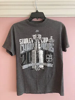 Authentic 2012 Stanley Cup T-Shirt Grey S LA Kings Hockey • $17