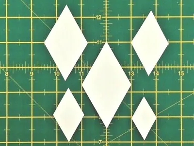 60 Degree Diamond Paper Templates Quilting Patchwork EPP-120gsm-5 Sizes **NEW** • £5.10