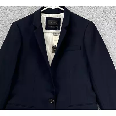 J.Crew Blazer Womens 14T Tall Regent Navy Wool Blend Sport Coat Workwear NEW • $66.50