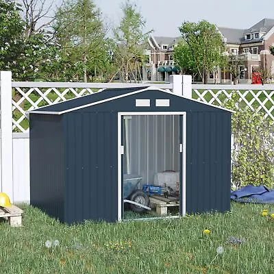 9'x6' Steel Outdoor Utility Storage Tool Shed Kit For Backyard Garden • $356.99