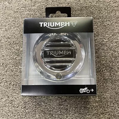 Triumph Genuine OEM Chrome Clutch Cover Badge (A9610251) • $60