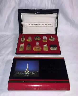 Les Meilleurs Parfums De Paris Vintage Set 10 Miniature Perfumes Original Box. • $99.99