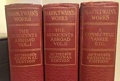 Rare Antique Books. Mark Twain's Works National Edition. Lot Of 3. Lot #1 • $27.50