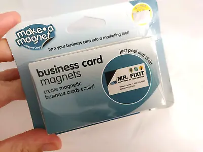 $17.02 • Buy Magna Card Peel & Stick 25 Pack Business Card Magnets Sealed
