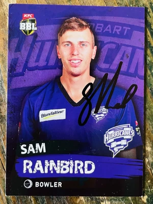 $1.49 • Buy Sam Rainbird Signed Hobart Hurricanes 2015 Tap N Play KFC Big Bash BBL T20