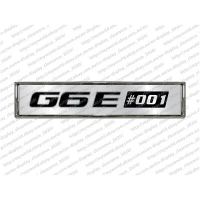 #1326 Badge To Suit G6e-001 Turbo Chrome Car Emblem  • $37