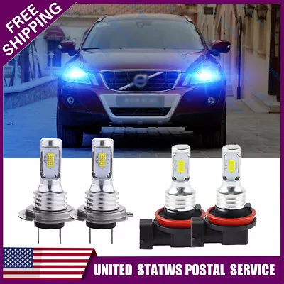 For Volvo XC60 2010-2017 4X H7 H11 Combo LED Headlight High & Low Beam Bulbs Kit • $32.23