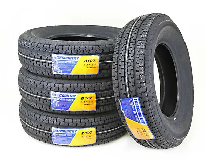 4 Trailer Tires ST205/75R14 Premium FREE COUNTRY 8ply Load Range D W/Scuff Guard • $265.41