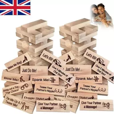 Super Naughty Block Tower Game - Couple Activities & Date Night Ideas UK • £12.69