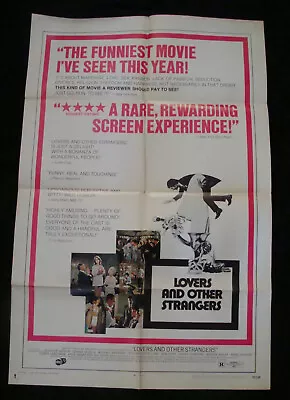 LOVERS AND OTHER STRANGERS Movie Poster BONNIE BEDELIA BEA ARTHUR Original 1970  • $15