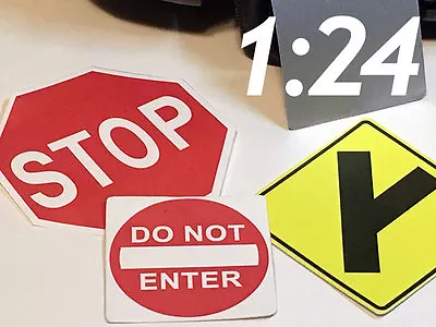 1/24 Scale Street Signs • $3.75