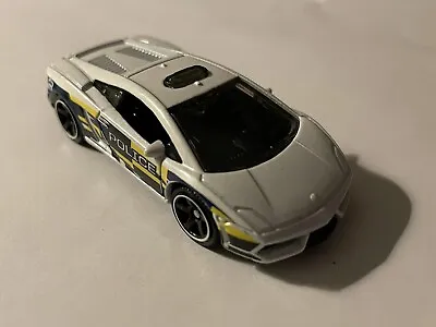 2022 Matchbox Lamborghini Gallardo Police Car White MBX Exotic 1:64 Car Loose • $3