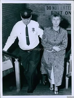 1962 Mrs Ellen Little Of Brookline Ma Escorted By Police Mass Transit 7X9 Photo • $19.99