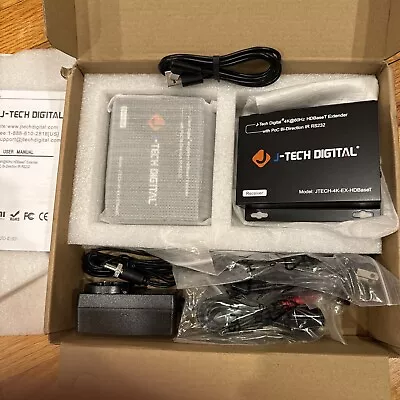 J-Tech Digital 4K Ultra HDbase HDMI Video Extender Over Cat5e/6 Ethernet RS232 • $100