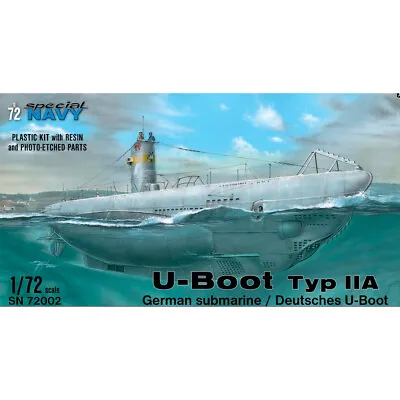 Special Navy 72002 U-Boot Typ IIA U-Boat 1:72 Model Kit • £67.95