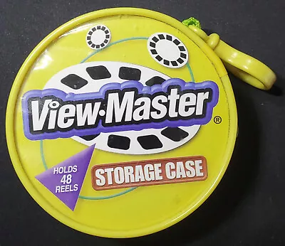 VIEW-MASTER Green Yellow Soft Shell Zippered Storage Carry Case - Holds 48 Reels • $14.99