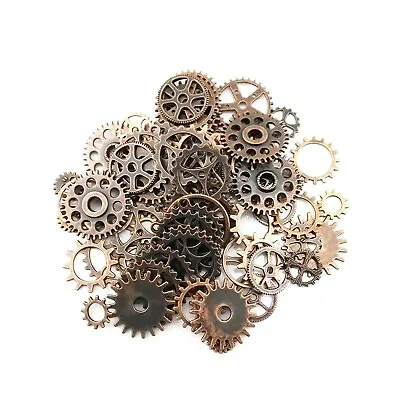 Lot 20pcs Bronze Watch Parts Steampunk Cyberpunnk Cogs Gears DIY Jewelry Crafts • $2.99