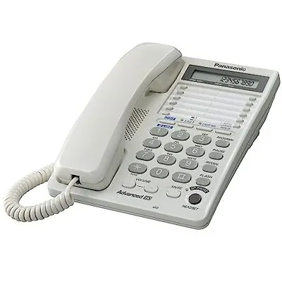Panasonic 2-Line Integrated Corded Telephone Phone System 16-Digit LCD KX-TS208W • $35.30