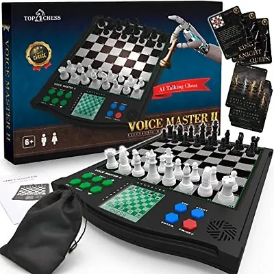 Classic Voice Master Electronic Chess Set - Smart Electronic Chess Board With... • $124.43