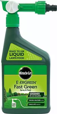 Miracle-Gro Evergreen Lawn Feed Spray Fast Green Spray & Feed 1L 100m2 Treatment • £14.99