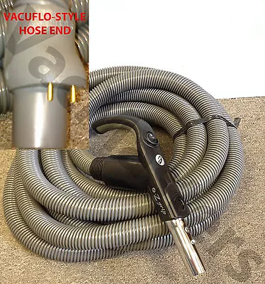 GENUINE Vacuflo 35' E-Z Grip Central Vacuum Hose W/o Rack Vacuflo-style Valves • $184.99