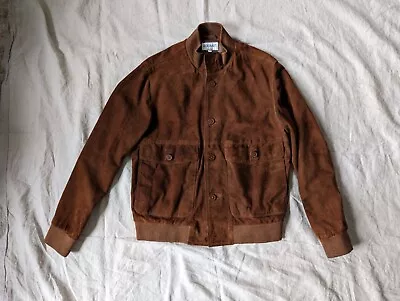 Epaulet NY LA Suede Blouson Jacket Chestnut M 48 • $349