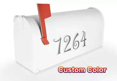 Mailbox Magnet (Partial Cover) Custom Color 3.5  Address Numbers • $18.95