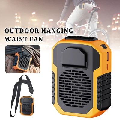 $18.99 • Buy Personal Portable Waist Clip Fan USB Rechargeable Neck Hanging Air Conditioner