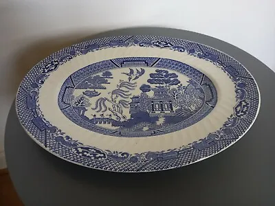 £4 • Buy Barratts Willow Pattern Oval Serving Dish