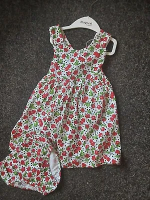 Sale New Girls Red Mayoral Dress & Pants Style 1975 Size 18 Mths  24 Mths • $13.37