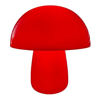 Handmade MCM Mid Century Modern 1970’s Mushroom Table Lamp Orange RETRO GLASS • $150