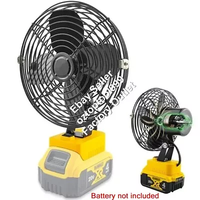 Cordless Camping Fan Jobsite Iron Fan For Dewalt Milwaukee Makita 18V Battery AU • $42.50