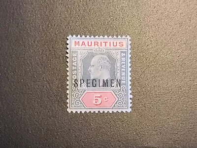 Mauritius Specimen Stamp KEVII 5 Cents Mint Nice Old Specimen Stamp • $9.99