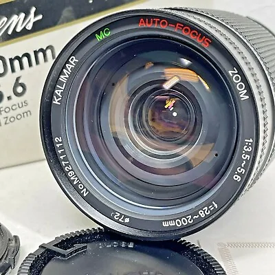 Clean Kalimar 28-200mm F/3.5-5.6 MC Zoom Macro Lens Minolta MD 72mm UV Filter • $15.99
