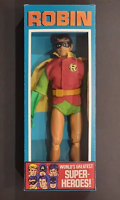Vintage Mego 1974 Robin WGSH Action Figure & Repro Box • $89