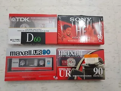4 MAXELL UR 90 Type I Cassette Tapes Lot • $15