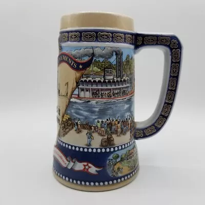 Great American Achievements Vintage 1989 River Steamboat Miller Beer Stein Mug • $10.52