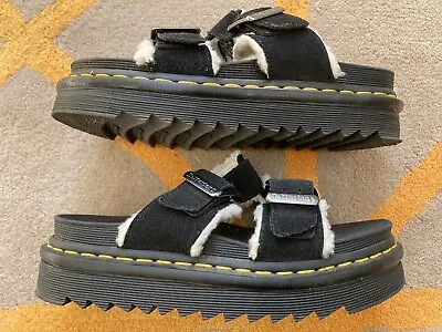 Dr Martens Black SoftWair Mule Slip On Shoes Size Uk 4 Eu 37 (4.5) • £45