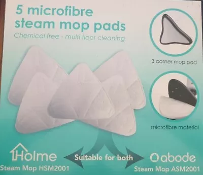 Washable Microfibre Replacement Pads Fit Holme Steam Mop HSM2001 /ABODE ASM2001  • £5.50