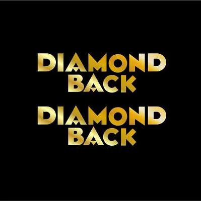 Diamond Back - Gold - DIE CUT Seat Decal Set - Old School Bmx • $22