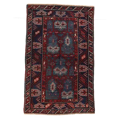 Geometric Designed Wool Pile Rug Turkish Carpet Handmade Washable Rug 16509 • $1850