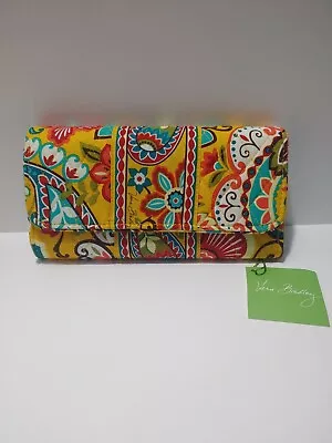 Vera Bradley Clutch Yellow Provencal Design Retired EUC B1 With Tags • $4.99