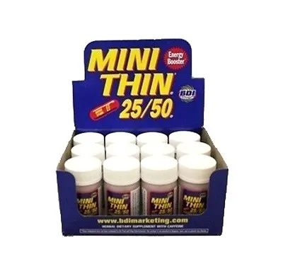 12-30ct BOTTLES MINI THIN 25/50 EF ENERGY BOOSTER ( 360 ) PILLS • $49.99