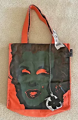 Vintage Andy Warhol Canvas MARILYN MONROE Tote Bag W/ Flower Coin Purse By Loop • $34.99